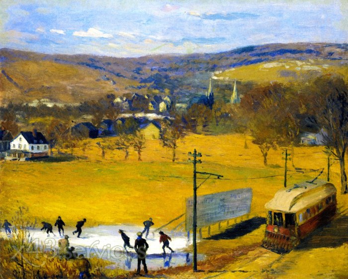 William James Glackens - Ansicht von West Hartford - View of West Hartford